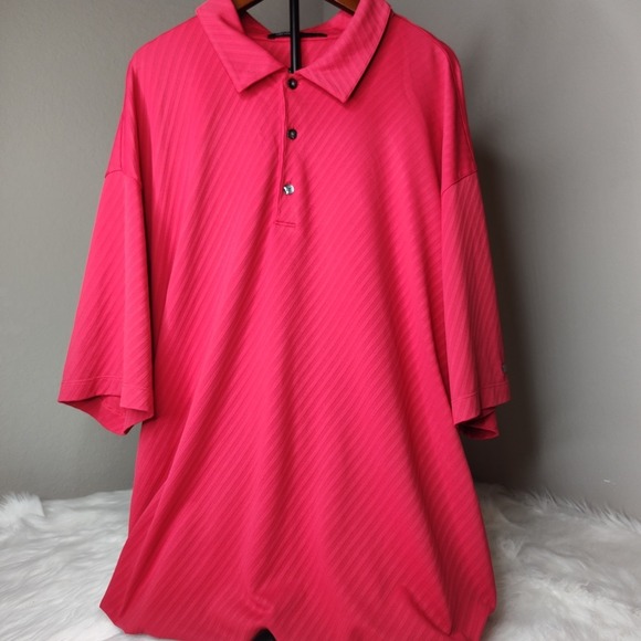 Nike Fit Dry Polo Shirt Mens Red Tiger Woods Collection XL - Picture 3 of 8